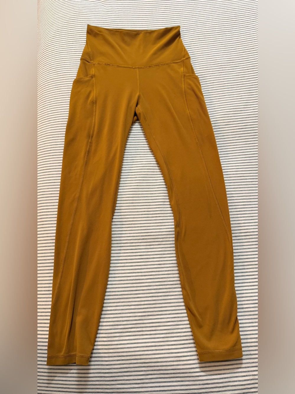 Lululemon Align 26” High-Waist Mustard  Leggings 0-2 - Picture 2 of 16